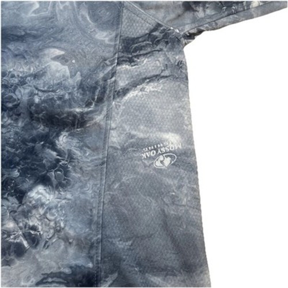 HUK Mossy Oak Hydro Fishing Shirt Men’s L Long Sleeve Silver Gray - Picture 6 of 11